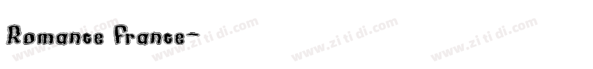 Romance France字体转换